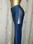 М Син панталон странично с прозрачен еластичен тюл , снимка 6