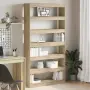 vidaXL Шкаф за книги 6 нива 100 x 30 x 198 см Инженерна дървесина, снимка 2