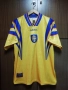 Швеция 1996/1997 оригинална футболна тениска фланелка Adidas Sweden Vintage ретро екип , снимка 1