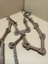 Стара Ръчно Кована Верига За Огнище., снимка 9