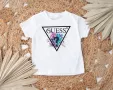 Дамски, мъжки, детски тениски с принт GUESS , снимка 6