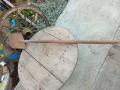 Стара дървена лопата за пещ, снимка 4