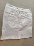 Бяла дънкова пола на Orsay р-р 44, снимка 2