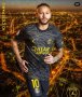 Leo Messi Gold детски екип + Чорапи 2023г Париж Псж Черен Комплект МЕСИ, снимка 2