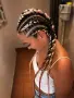🤎Поставяне на опашка с Ариел Къдрици Туистъри Бохо Плитки Екстеншъни Афро Плитки Майка и дъщеря 🎁, снимка 7