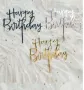 6 цвята Happy Birthday твърд Акрил топер за торта украса рожден ден, снимка 2