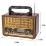 RADIO FM NS-2075BT, Ретро радио с AUX BT, снимка 2