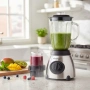 Блендер Cheffinger 1000 W – 1,5 л стъклена кана, мелачка 100 мл, корпус от неръждаема стомана, снимка 2