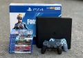 Конзола PlayStation 4 Slim 500GB + 2 оригинални джойстика + 11 игри, снимка 1