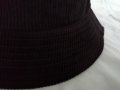 Дамска шапка рипсено кадифе в черен цвят, снимка 3