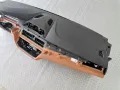 Ново Табло BMW 5 G30 G31 G38 Lci без HUD Cognac гума, снимка 3