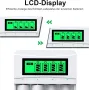 LCD бяло зарядно устройство за акумулаторни батерии за NiMH, снимка 5