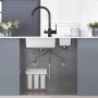 Techzm кухненски смесител 3 в 1 с изход за питейна филтрирана вода, черен, снимка 7