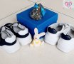 N19-24, Бебешки сандали за момче от Естествена кожа, бели с лодка BUBBLE KIDS, снимка 4