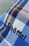 SCHÖFFEL Mens Blue Check Short Sleeve Outdoor Shirt -мъжка памучна риза за туризъм размер L, снимка 5