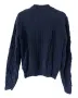 Тъмносин вълнен пуловер Magasin du Nord (Размер M) – 100% Lambswool / Made in Italy, снимка 2