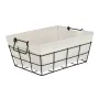 Кошница с плат и Метална, екрю, метални дръжки, 35x27x15.5см , снимка 1