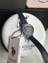 U.S. Polo Assn., Дамски часовник с кожена каишка и циркони, снимка 3