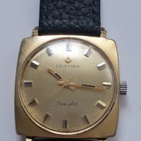 Мъжки позлатен часовник Certina New Art, снимка 5 - Антикварни и старинни предмети - 40718232