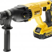 Dewalt Перфоратор Акумулаторен Безчетков 18V Батерия 4Ah Зарядно Куфар, снимка 9 - Бормашини - 39403631