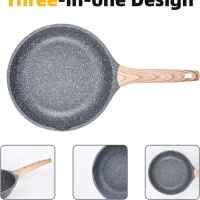 Тиган с незалепващо покритие ZUOFENG Non-Stick Frying Pan Coated 28 cm,Нов, снимка 3 - Съдове за готвене - 42518698