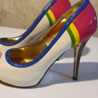 Дамски обувки  36-ти номер на висок ток, снимка 2 - Дамски обувки на ток - 41141938