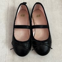 Черни, кожени обувки H&M, 25 номер, снимка 1 - Детски обувки - 40491681