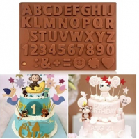азбука латиница латински букви числа цифри силиконов молд форма надпис декорация торта гипс украса, снимка 1 - Форми - 36240995