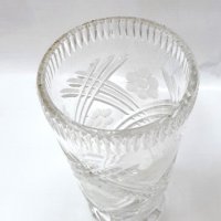Стара кристална ваза  (2.2.6), снимка 4 - Антикварни и старинни предмети - 34569862