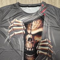 3D тениска с череп , снимка 3 - Тениски - 41291166