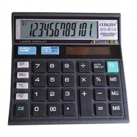 Нов калкулатор Citizen CT-512, черен в кутия, снимка 2 - Друга електроника - 34155734
