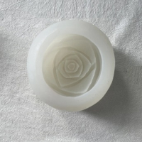 3d Пъпка Роза грамадна силиконов молд форма украса фондан шоколад бонбон гипс смола свещ сапун, снимка 4 - Форми - 44655724