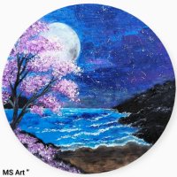Лунни мечти " Маслена живопис , снимка 1 - Картини - 42148110