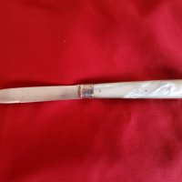 Антикварен сребърен джобен нож 1896, снимка 3 - Колекции - 40286396