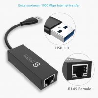 Syncwire USB 3.0 към Gigabit Ethernet адаптер, Realtek, снимка 2 - Мрежови адаптери - 34830660