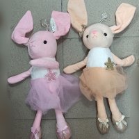 Готини плюшени мишлета,зайчета с рокля-13лв, снимка 2 - Плюшени играчки - 44211635
