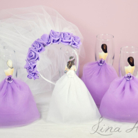 Моминско парти чаши с рокли, комплекти, снимка 5 - Други - 44806000