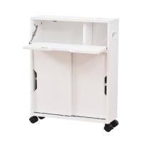 Компактен шкаф в бял цвят, снимка 2 - Шкафове - 42554537