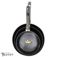 НОВИ! Комплект тигани 20см., 24см., 28см. ILAG Non-Stick, индукционен и всички видове котлони, снимка 3 - Съдове за готвене - 41064335