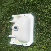 Керамична бяла мивка за баня 50х40см с дефект , снимка 9 - Мивки - 41717731