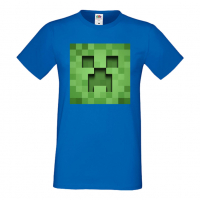 Мъжка тениска Creeper Face 3,майнкрафт,Minecraft,Игра,Забавление,подарък,Изненада,Рожден Ден., снимка 4 - Тениски - 36492795