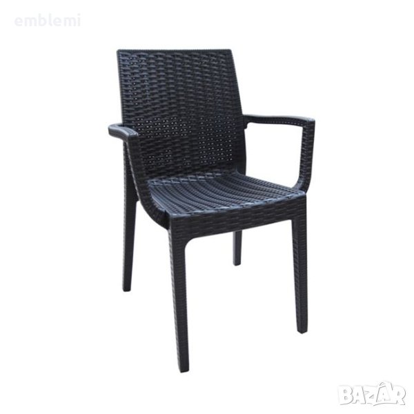 Стол трапезен градински Dafne Черен, снимка 1
