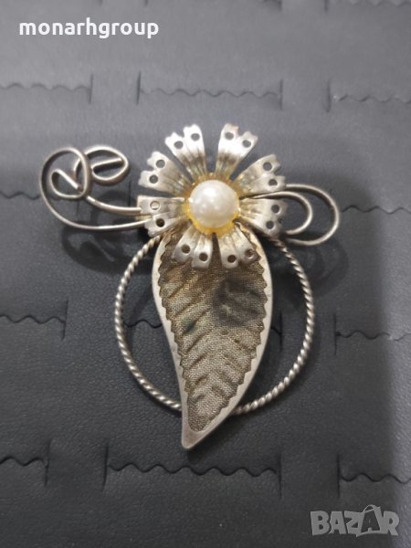 Сребърна брошка , снимка 1