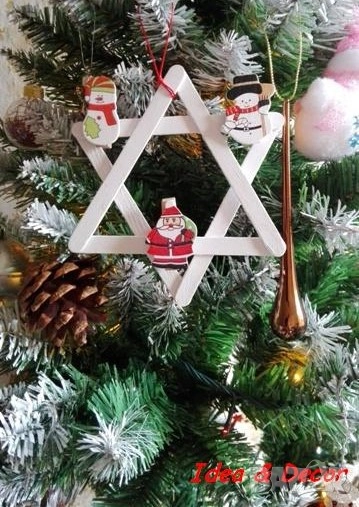 Новогодишна играчка снежинка, снимка 1