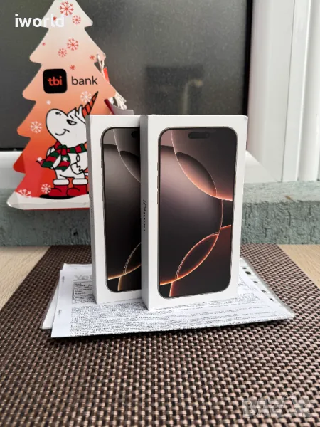 НОВ❗️ 36м Гаранция❗️ iPhone 16 Pro Max❗️ Лизинг от 90лв/мес ❗️desert natural titanium, снимка 1