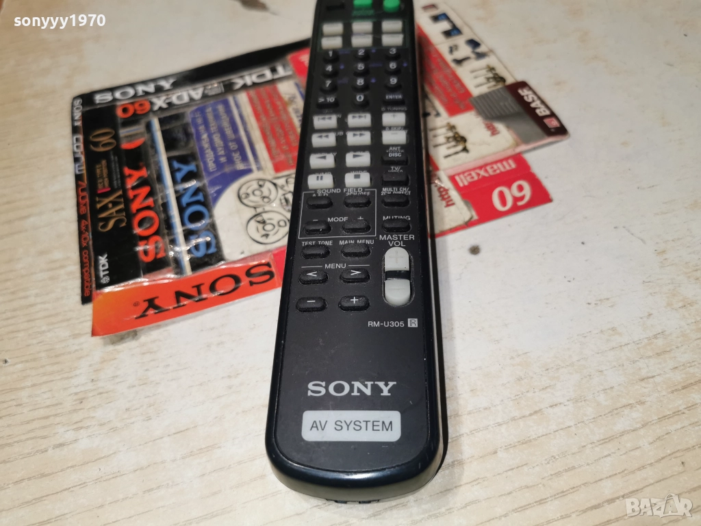 SONY RM-U305 AUDIO REMOTE-ВНОС SWISS 2212251820, снимка 1