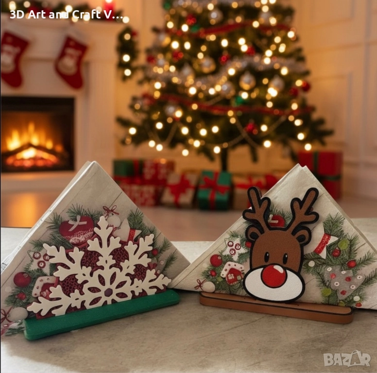 Коледни салфетници, снимка 1
