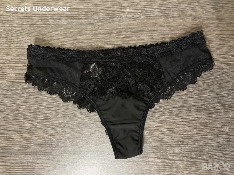 Дамски бразилиани микрофибър с флорална дантела - ГРАЦИЯ, снимка 1