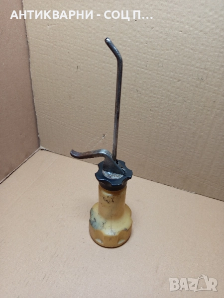 Стара Немска Ръчна Масльонка За Машини Техника. , снимка 1