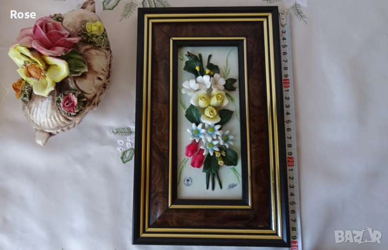 Красоти , изкуство от Италия, картина 3D Capodimonte, Кутия Bassano, снимка 1